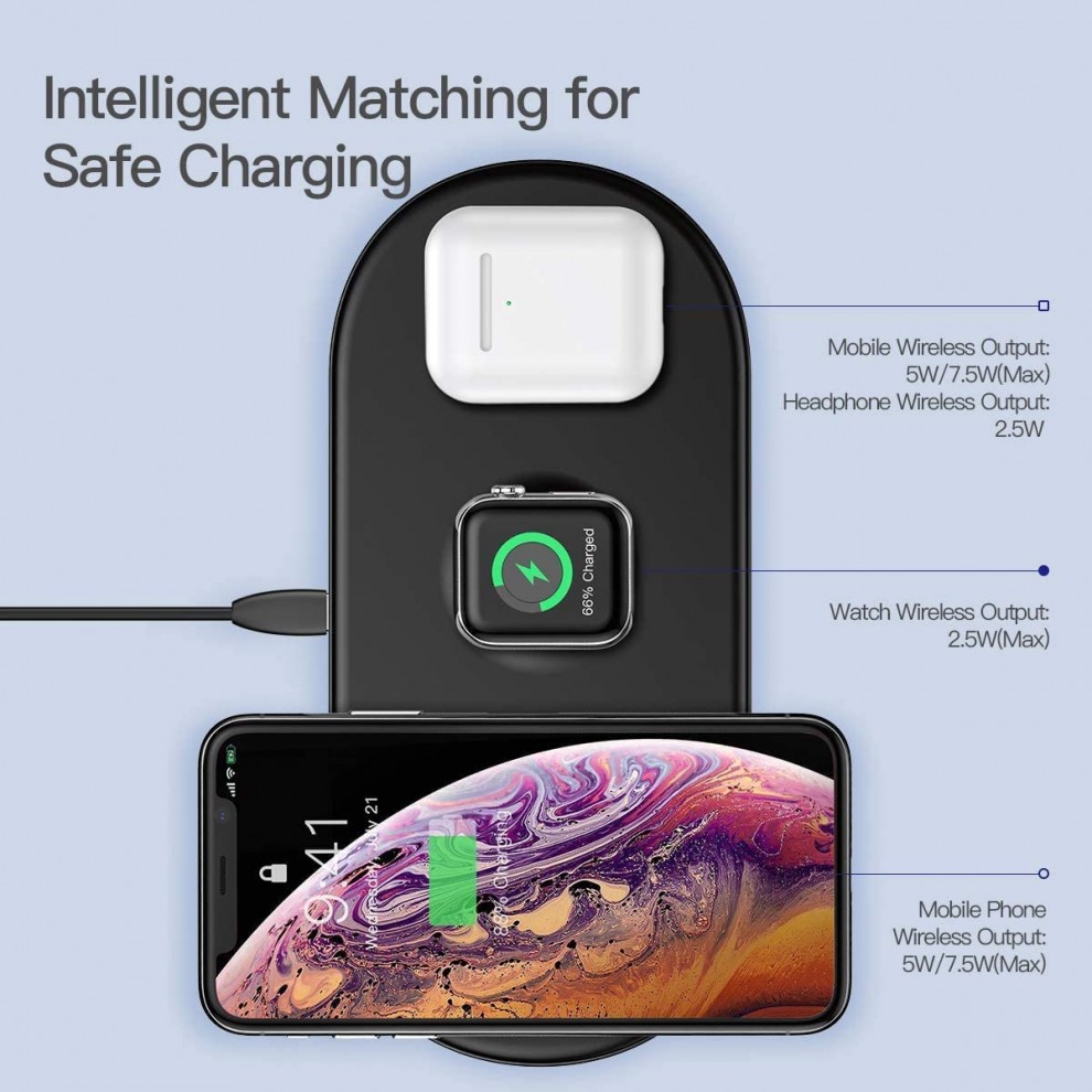 工場直送 in Wireless Charging Station for Apple Devices,Travel Mag-Safe Charger Pad,Qi 1.2.4 Standard Wireless Charger for iPhone 15 14 13 12 11 PRO MAX X 