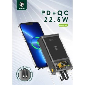 Green Lion PowerPack Fast Charge Power Bank 10000mAh - Black